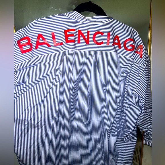 Balenciaga Tops - Authentic Striped balenciaga button shirt
